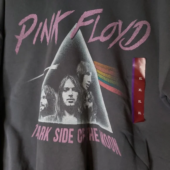 💢SOLD💢Women's Pink Floyd Cropped Top Sweatshirt- Gray - Picture 1 of 10